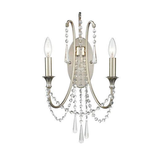 Arcadia 2 Light 11.25" Sconce in Antique Silver