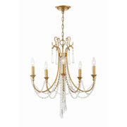 Arcadia 5 Light 23.5" Chandelier in Antique Gold