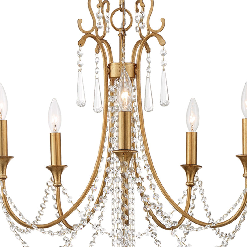 Arcadia 5 Light 23.5" Chandelier in Antique Gold
