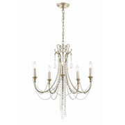 Arcadia 5 Light 23.5" Chandelier in Antique Silver