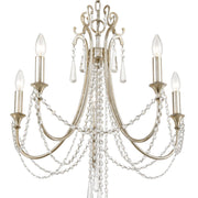 Arcadia 5 Light 23.5" Chandelier in Antique Silver