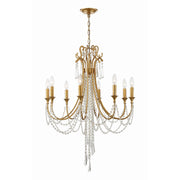 Arcadia 8 Light 26.75" Chandelier in Antique Gold