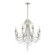 Arcadia 8 Light 26.75" Chandelier in Antique Silver