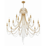 Arcadia 15 Light 46.25" Chandelier in Antique Gold