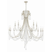 Arcadia 15 Light 46.25" Chandelier in Antique Silver