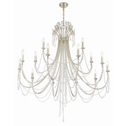 Arcadia 15 Light 46.25" Chandelier in Antique Silver