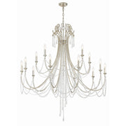 Arcadia 15 Light 46.25" Chandelier in Antique Silver