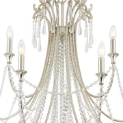 Arcadia 15 Light 46.25" Chandelier in Antique Silver