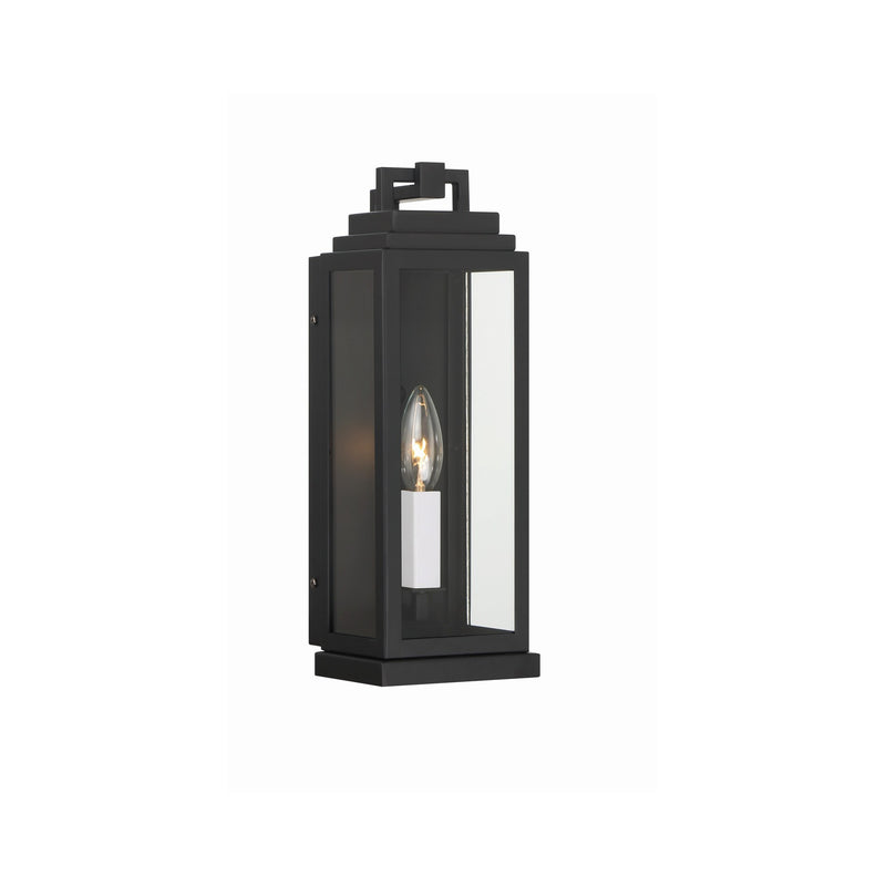 Aspen 1 Light 5" Outdoor Sconce in Matte Black