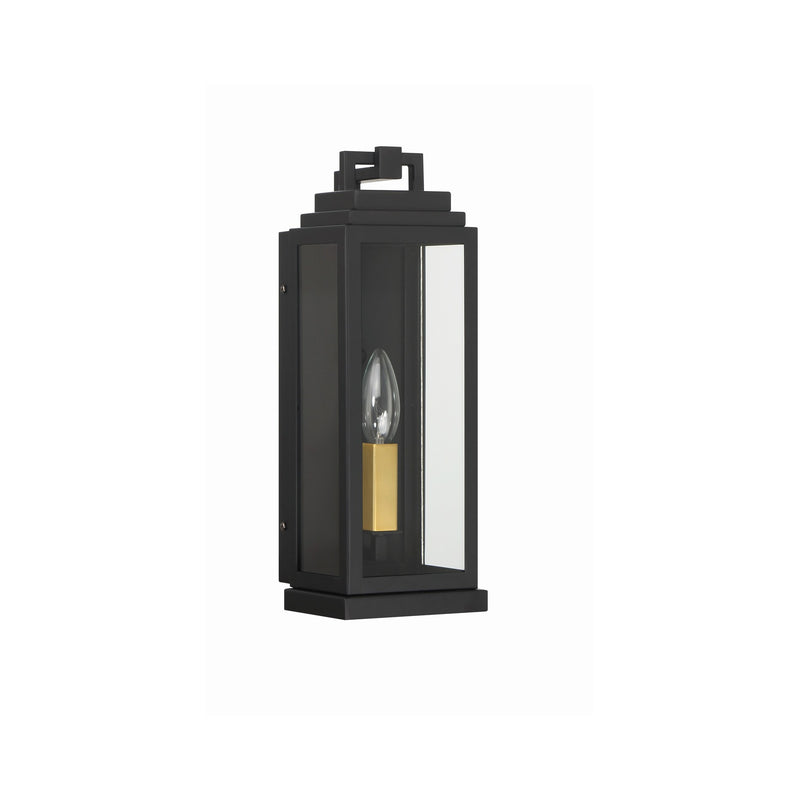 Aspen 1 Light 5" Outdoor Sconce in Matte Black