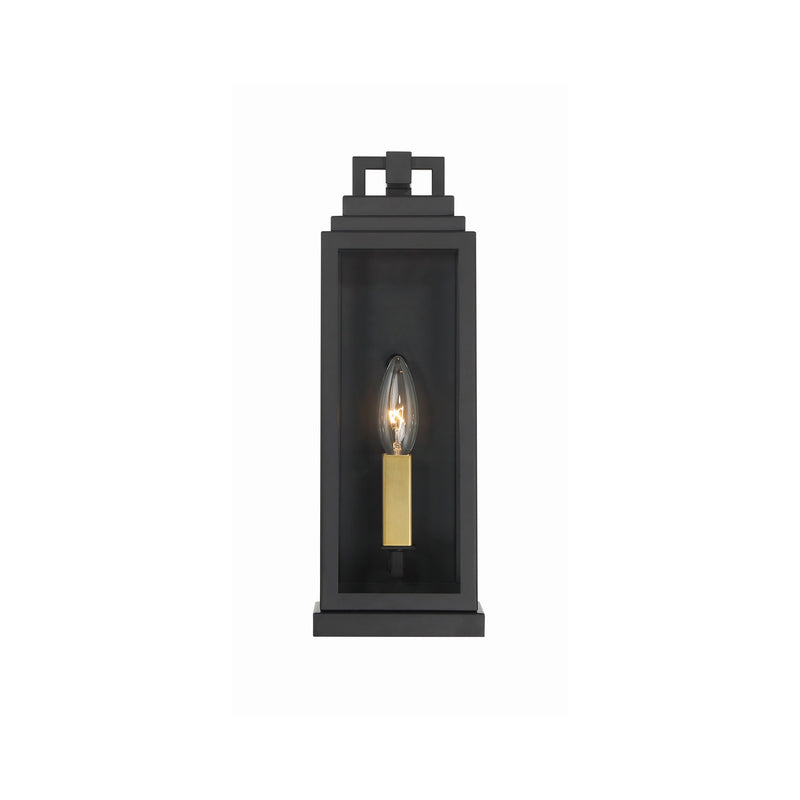 Aspen 1 Light 5" Outdoor Sconce in Matte Black