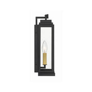 Aspen 1 Light 5" Outdoor Sconce in Matte Black