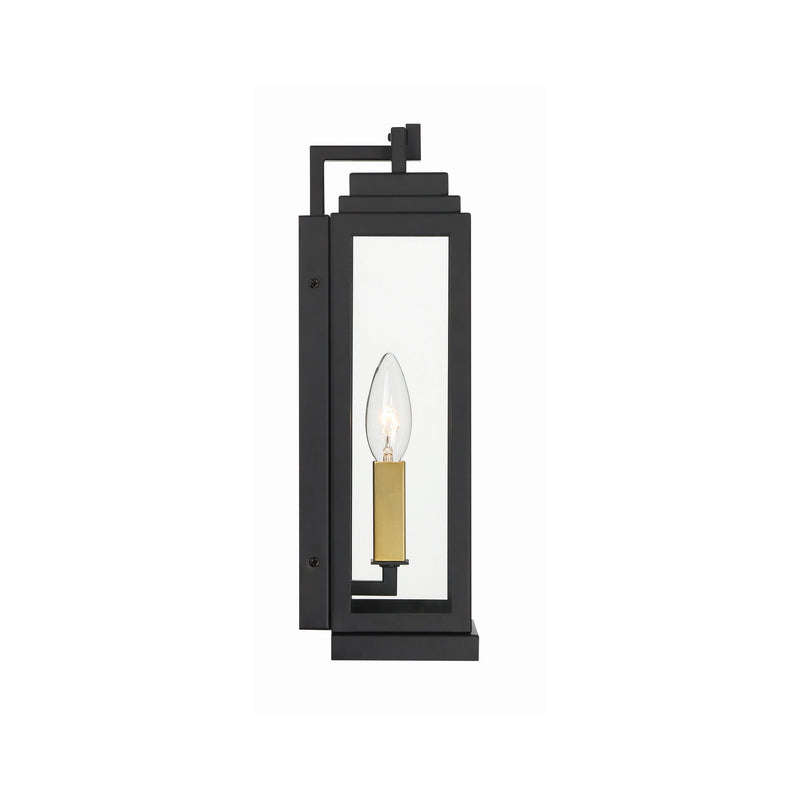 Aspen 1 Light 5" Outdoor Sconce in Matte Black