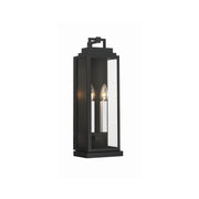 Aspen 2 Light 6.5" Outdoor Sconce in Matte Black