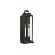 Aspen 2 Light 6.5" Outdoor Sconce in Matte Black