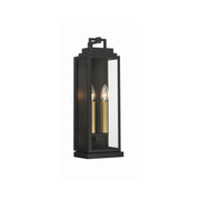 Aspen 2 Light 6.5" Outdoor Sconce in Matte Black