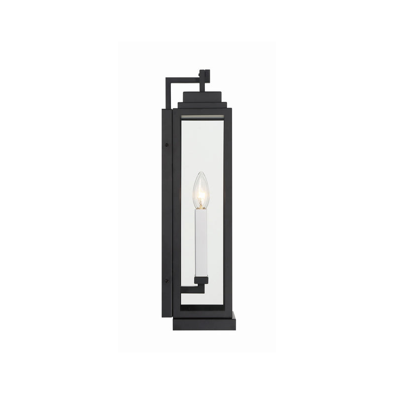 Aspen 2 Light 6.5" Outdoor Sconce in Matte Black