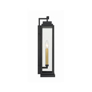 Aspen 2 Light 6.5" Outdoor Sconce in Matte Black
