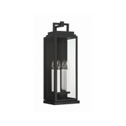 Aspen 4 Light 7.75" Outdoor Sconce in Matte Black