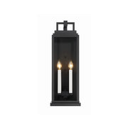 Aspen 4 Light 7.75" Outdoor Sconce in Matte Black