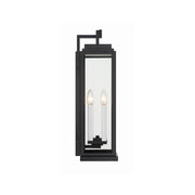 Aspen 4 Light 7.75" Outdoor Sconce in Matte Black