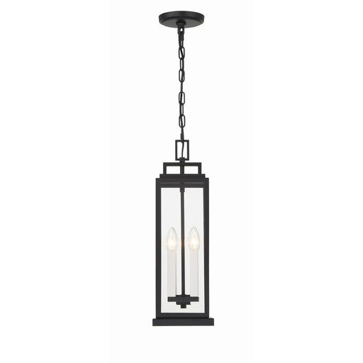 Aspen 4 Light 6.5" Outdoor Pendant in Matte Black