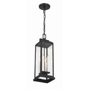 Aspen 4 Light 6.5" Outdoor Pendant in Matte Black