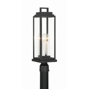Aspen 4 Light 6.5" Outdoor Post in Matte Black