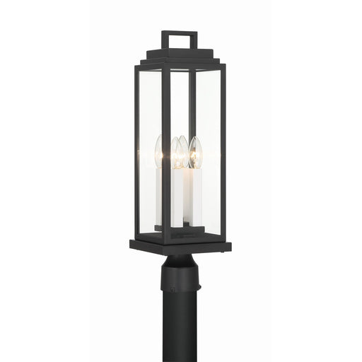 Aspen 4 Light 6.5" Outdoor Post in Matte Black