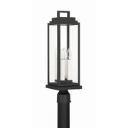 Aspen 4 Light 6.5" Outdoor Post in Matte Black