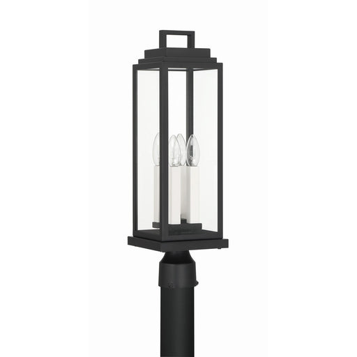 Aspen 4 Light 6.5" Outdoor Post in Matte Black