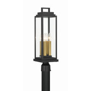 Aspen 4 Light 6.5" Outdoor Post in Matte Black