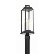 Aspen 4 Light 6.5" Outdoor Post in Matte Black