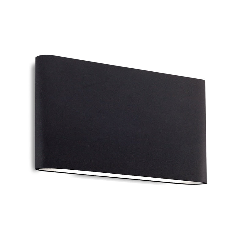 Slate 10" All-terior Up/Down Wall Light in Black