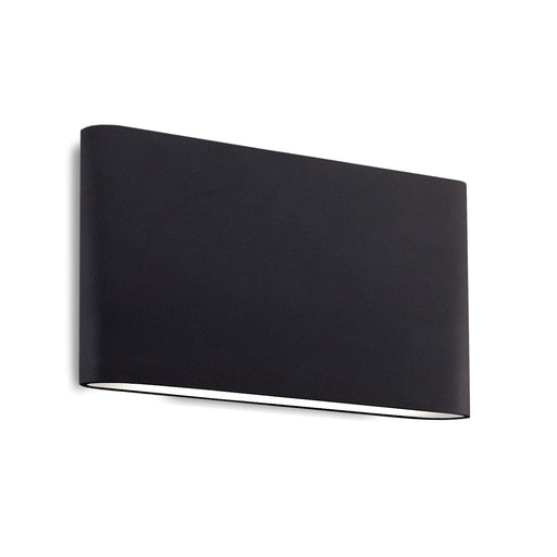 Slate 10" All-terior Up/Down Wall Light in Black