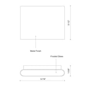 Slate 10" All-terior Up/Down Wall Light in Black