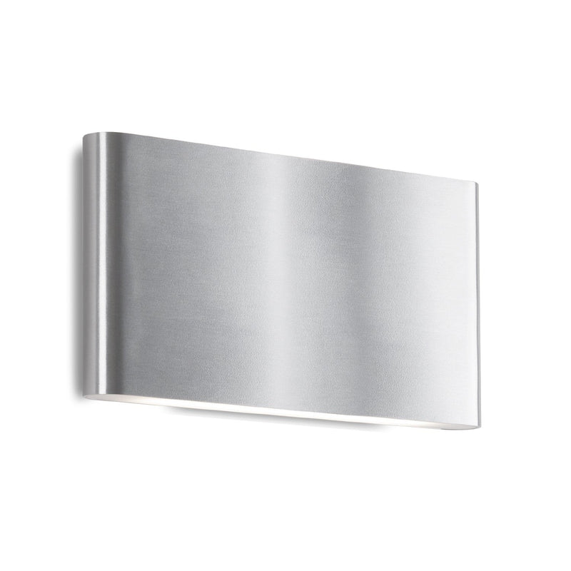 Slate 10" All-terior Up/Down Wall Light in Brushed Nickel