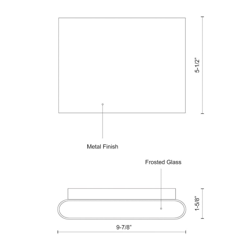 Slate 10" All-terior Up/Down Wall Light in Brushed Nickel