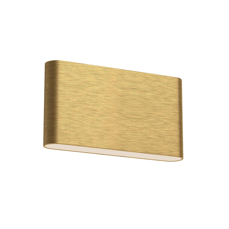 Slate 10" All-terior Wall Light in Brushed Gold