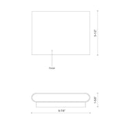 Slate 10" All-terior Wall Light in White