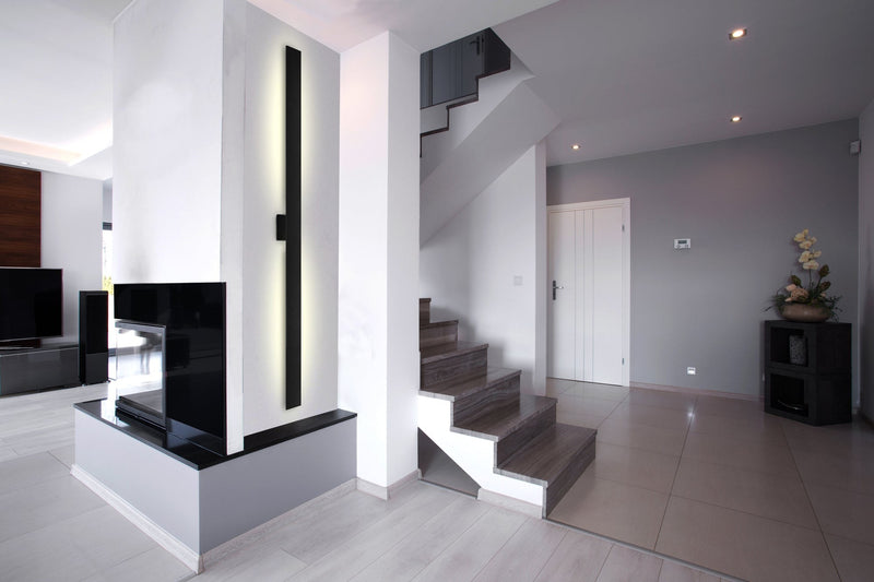 Vesta 72" All-terior Wall Light in Black