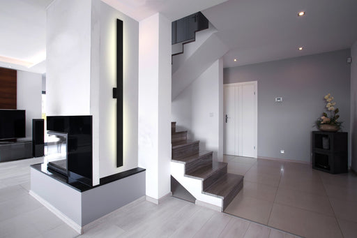 Vesta 72" All-terior Wall Light in Black