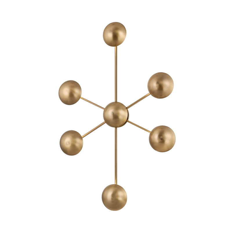 Giovanni 6-Light Wall Sconce in Patina Brass