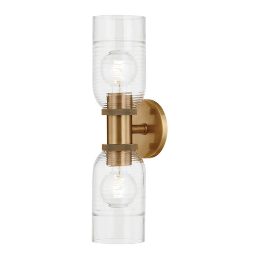 Redding 2-Light Wall Sconce in Patina Brass