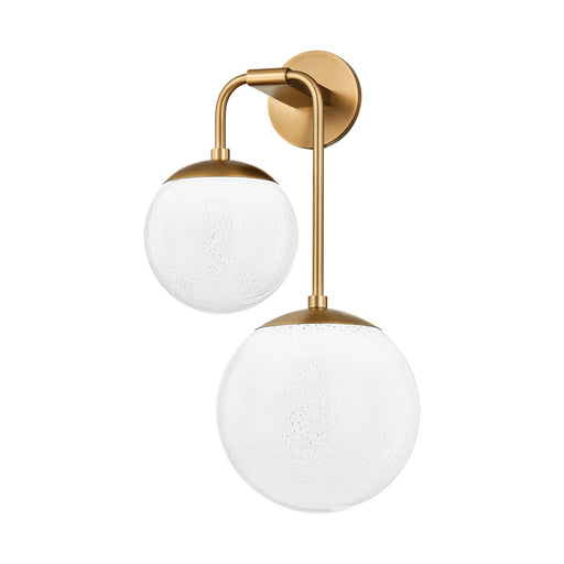 Brogan 2-Light Wall Sconce in Patina Brass