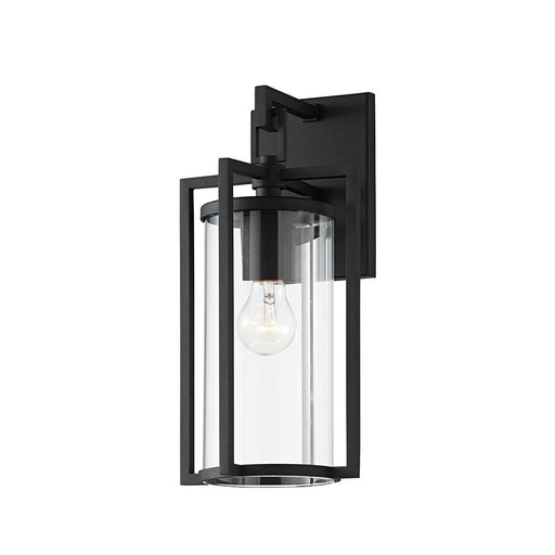 Percy Outdoor Wall Lantern in Texture Black