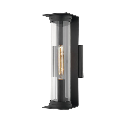 Presley Small Outdoor Wall Lantern in Texture Black