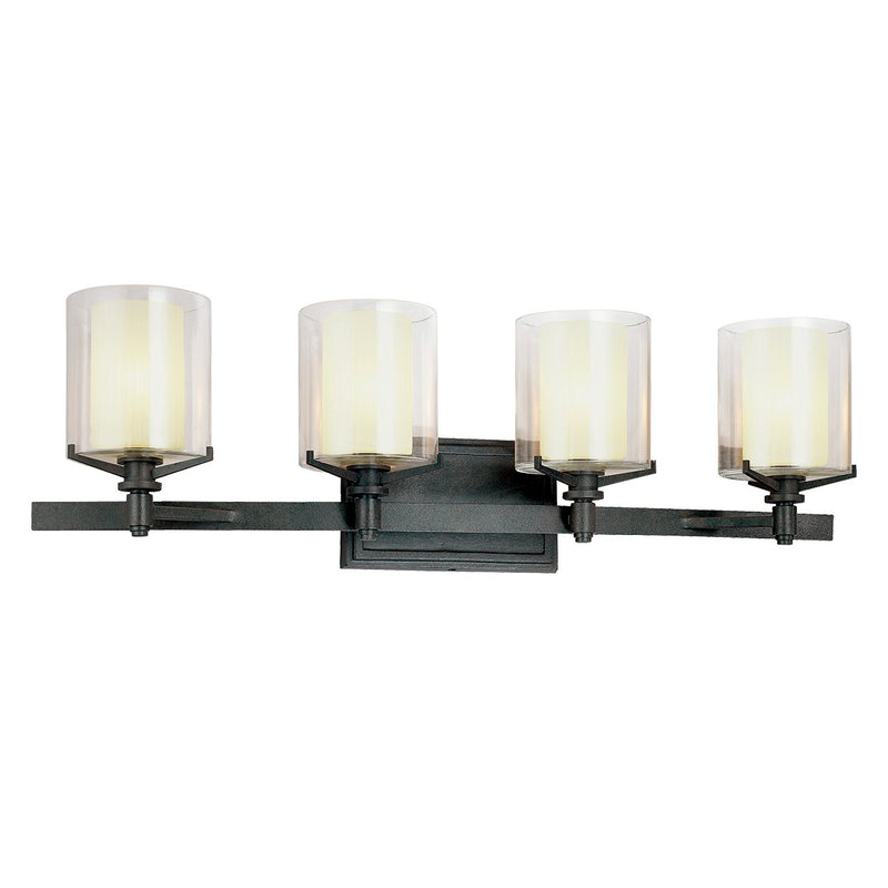 Arcadia 4-Light Bath Vanity Light in French Iron
