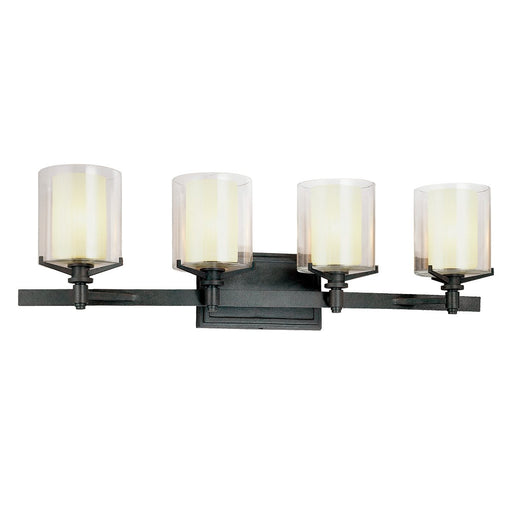 Arcadia 4-Light Bath Vanity Light in French Iron