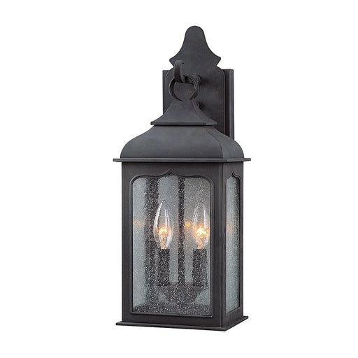Henry Street 2-Light Large Outdoor Wall Lantern in Textured Bronze